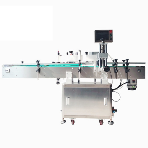 Automatinė plokštumos etikečių klijavimo mašina viršutiniam ar apatiniam paviršiaus žymėjimui 