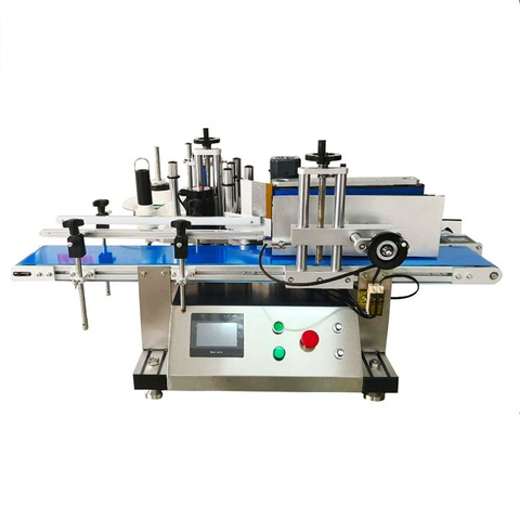 Automatinė servo variklio butelio linijinė rotacinė OPP karšto tirpimo klijų lipnios etiketės žymėjimo mašina / BOPP lipdukų etikečių klijavimo mašina 
