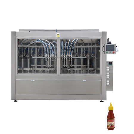 Padažo gamintojo automatinė skystų pomidorų padažo užpildymo mašina Automatinė karšto čili pomidorų padažo gamybos linija 