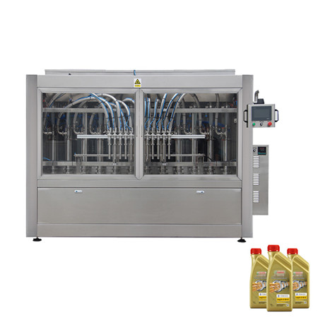 Didelės gamybos 6 purkštukų automatinė linijinio tipo saulėgrąžų / alyvuogių aliejaus skysčių išpilstymo įranga 
