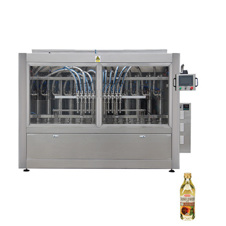Aukštos kokybės automatinė linijinė kepimo aliejaus / valgomojo aliejaus / alyvuogių aliejaus užpildymo mašina 