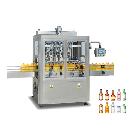 Automatinė 0,5L-5L naminių gyvūnėlių stiklo butelio saulėgrąžų daržovių valgomųjų alyvuogių kepimo aliejaus užpildymo įrangos gamybos linijos išpilstymo pakavimo mašina 