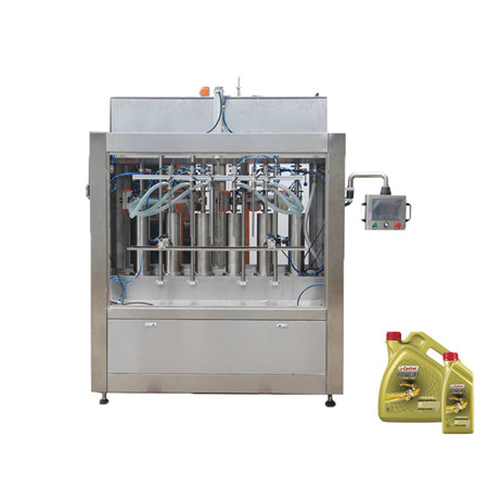 Automatinė tiesinio stūmoklio / stūmoklio kepimo aliejaus / valgomojo aliejaus / alyvuogių aliejaus užpildymo dangtelio ženklinimo mašina 