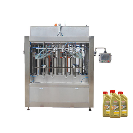 Automatinė PLC valdoma servovariklio stūmoklio tipo skystų butelių alyvos užpildymo mašinos užpildymo mašina su pakavimo mašinos ISO sertifikatu 