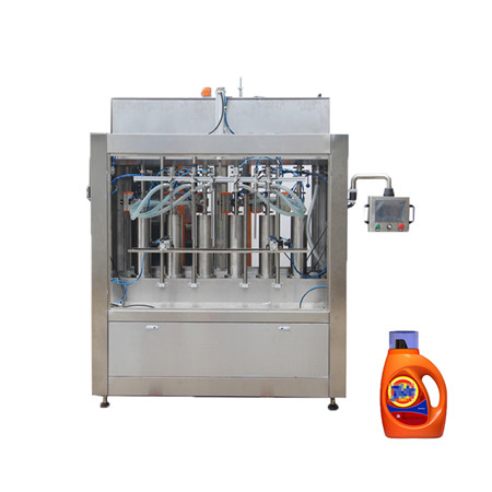 Pilnai automatinis stūmoklio 4/6/8 daugiagalvis skysčio / gryno vandens butelių užpildymo pakavimo / pakavimo įrenginys (AFLS-840/860/880) 